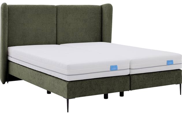 Goossens boxspring ease classic incl matras groen stof - 8230499-06
