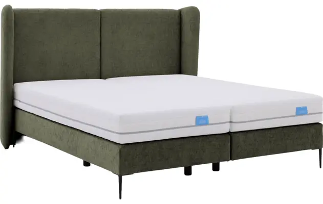 Goossens boxspring ease classic incl matras groen stof - 8230499-06
