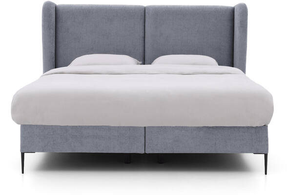 Goossens boxspring ease classic incl matras grijs stof - 8230500-02
