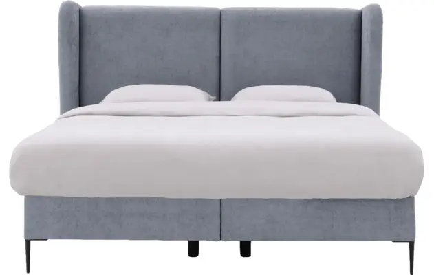 Goossens boxspring ease classic incl matras grijs stof - 8230500-02