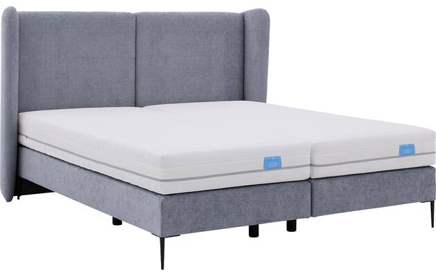 Goossens boxspring ease classic incl matras grijs stof - 8230500-06