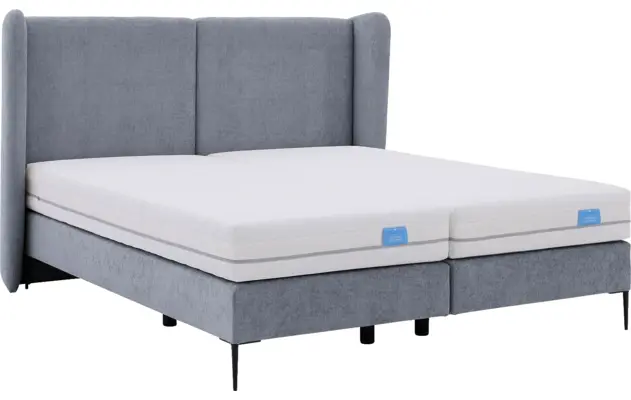 Goossens boxspring ease classic incl matras grijs stof - 8230500-06