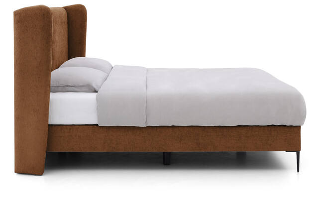 Goossens boxspring ease classic incl matras bruin stof - 8230501-03