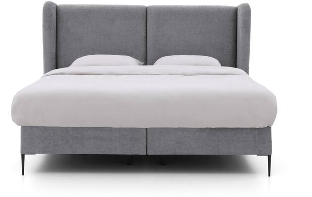 Goossens boxspring ease classic incl matras grijs stof - 8230502-02