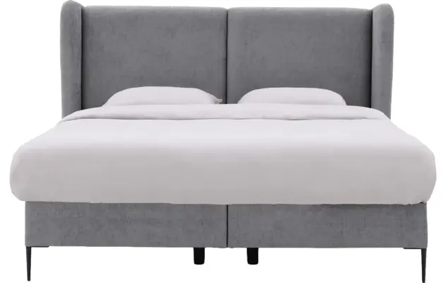 Goossens boxspring ease classic incl matras grijs stof - 8230502-02