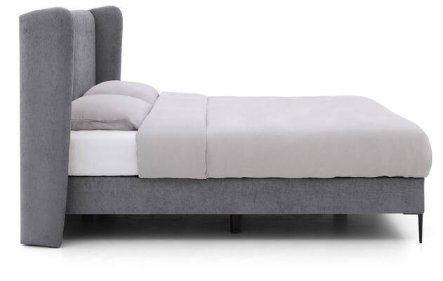 Goossens boxspring ease classic incl matras grijs stof - 8230502-03