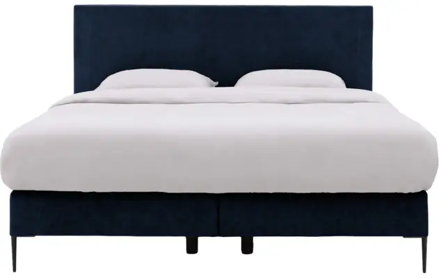 Goossens boxspring ease one incl matras blauw stof - 8230503-02