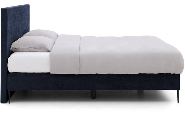 Goossens boxspring ease one incl matras blauw stof - 8230503-03