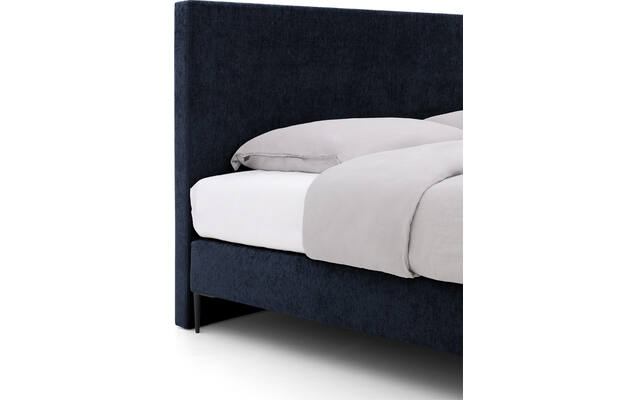Goossens boxspring ease one incl matras blauw stof - 8230503-04