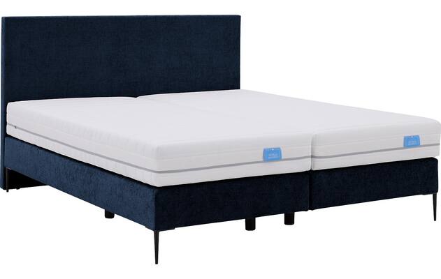 Goossens boxspring ease one incl matras blauw stof - 8230503-06