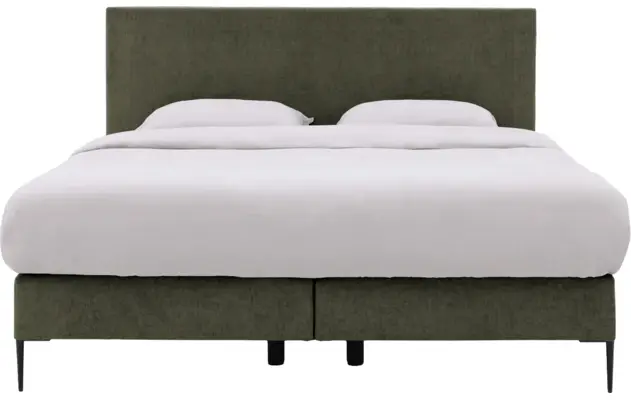 Goossens boxspring ease one incl matras groen stof - 8230504-02
