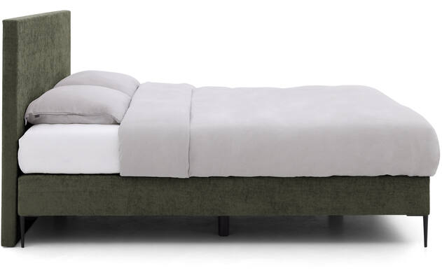 Goossens boxspring ease one incl matras groen stof - 8230504-03