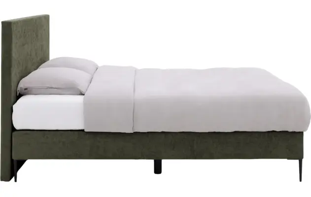 Goossens boxspring ease one incl matras groen stof - 8230504-03