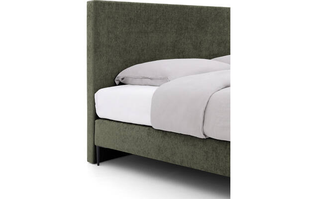 Goossens boxspring ease one incl matras groen stof - 8230504-04