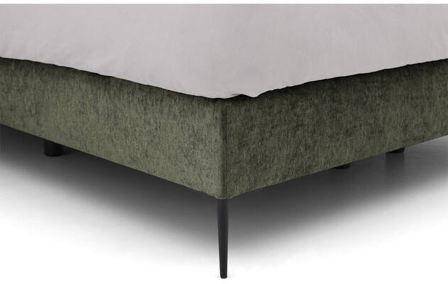 Goossens boxspring ease one incl matras groen stof - 8230504-05