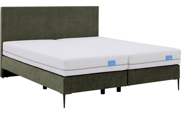 Goossens boxspring ease one incl matras groen stof - 8230504-06