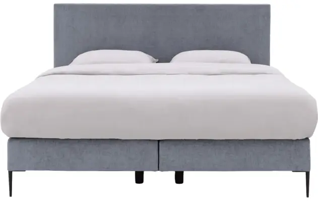 Goossens boxspring ease one incl matras grijs stof - 8230505-02