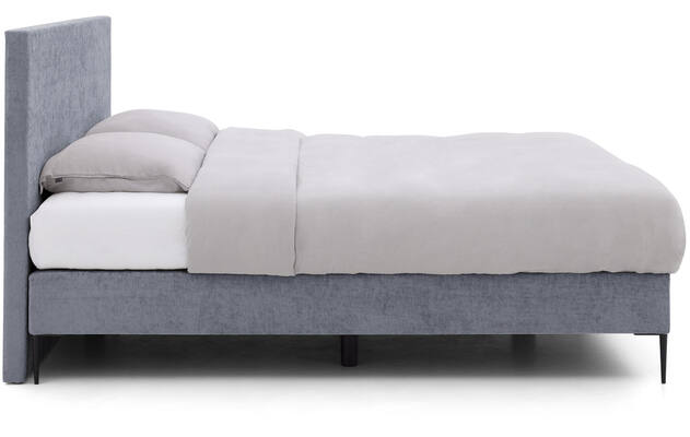Goossens boxspring ease one incl matras grijs stof - 8230505-03