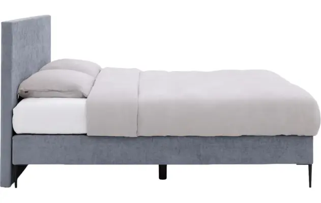 Goossens boxspring ease one incl matras grijs stof - 8230505-03