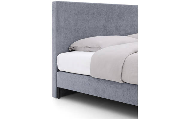Goossens boxspring ease one incl matras grijs stof - 8230505-04
