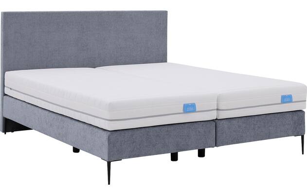 Goossens boxspring ease one incl matras grijs stof - 8230505-06
