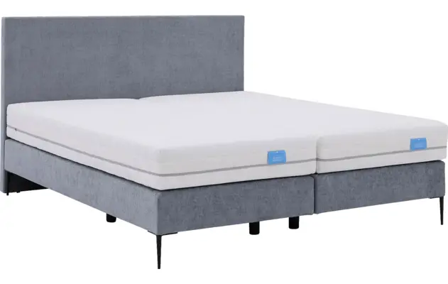 Goossens boxspring ease one incl matras grijs stof - 8230505-06