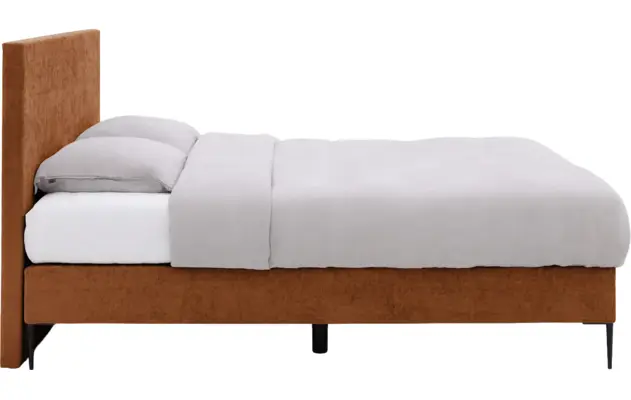 Goossens boxspring ease one incl matras bruin stof - 8230506-03