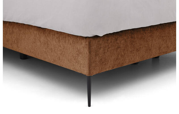 Goossens boxspring ease one incl matras bruin stof - 8230506-05