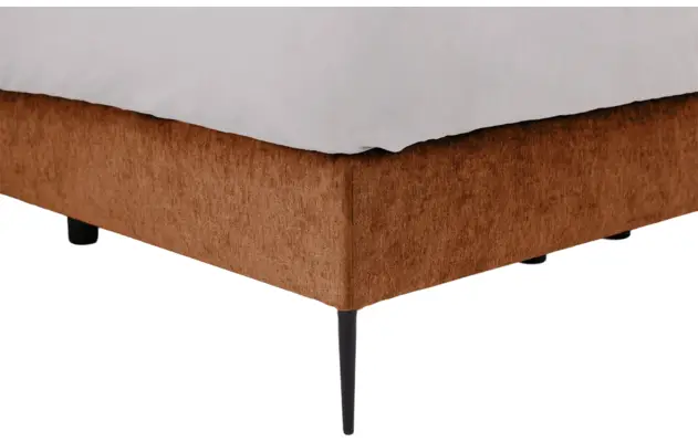 Goossens boxspring ease one incl matras bruin stof - 8230506-05