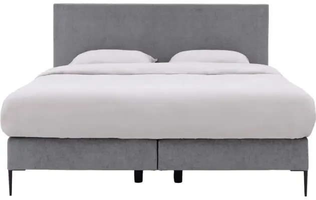 Goossens boxspring ease one incl matras grijs stof - 8230507-02