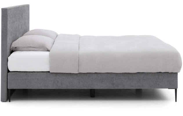 Goossens boxspring ease one incl matras grijs stof - 8230507-03