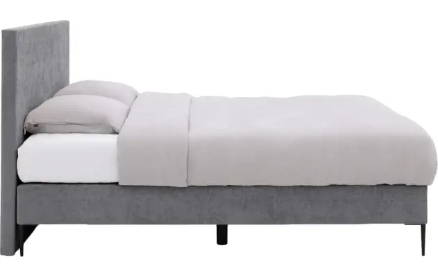 Goossens boxspring ease one incl matras grijs stof - 8230507-03