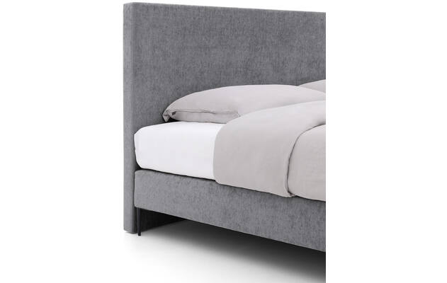 Goossens boxspring ease one incl matras grijs stof - 8230507-04