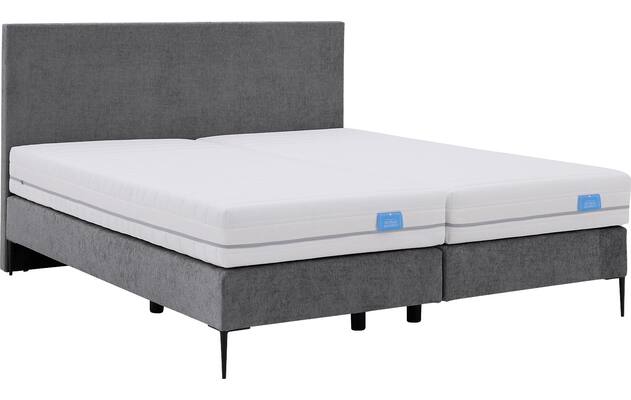 Goossens boxspring ease one incl matras grijs stof - 8230507-06