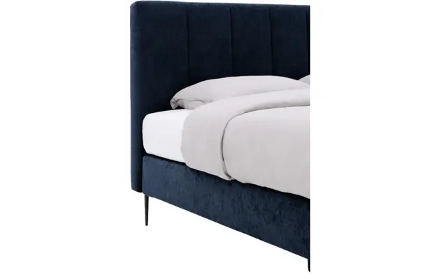 Goossens boxspring ease solid incl matras blauw stof - 8230508-04