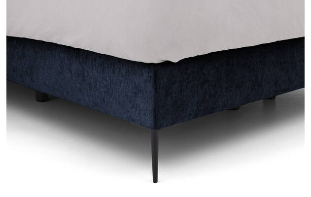 Goossens boxspring ease solid incl matras blauw stof - 8230508-05
