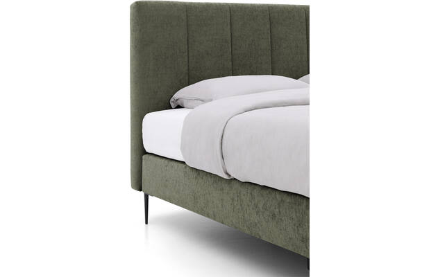 Goossens boxspring ease solid incl matras groen stof - 8230509-04