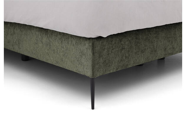 Goossens boxspring ease solid incl matras groen stof - 8230509-05