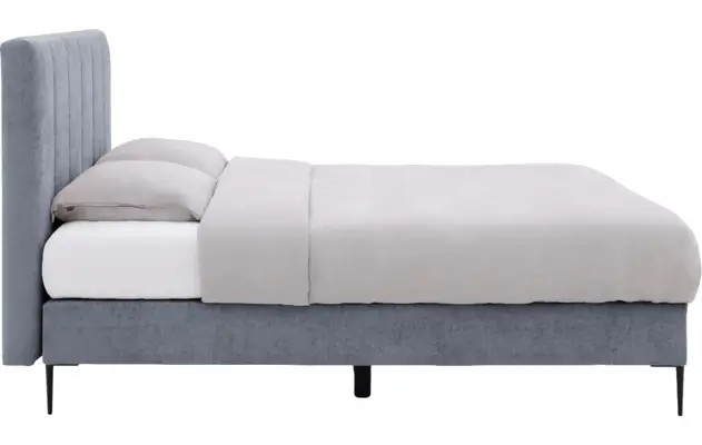 Goossens boxspring ease solid incl matras grijs stof - 8230510-03