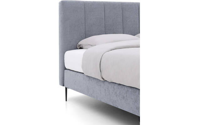 Goossens boxspring ease solid incl matras grijs stof - 8230510-04
