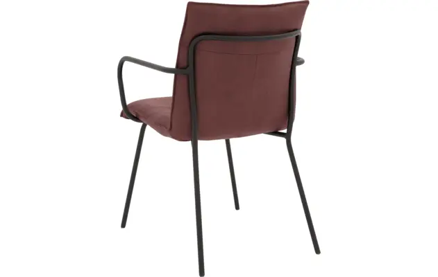 Goossens eetkamerstoel milan rood micro leer - 8231011-02