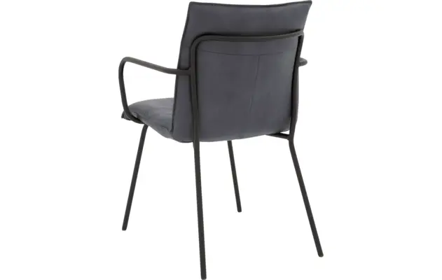 Goossens eetkamerstoel milan blauw micro leer - 8231012-02