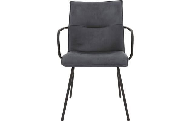 Goossens eetkamerstoel milan blauw micro leer - 8231012-03