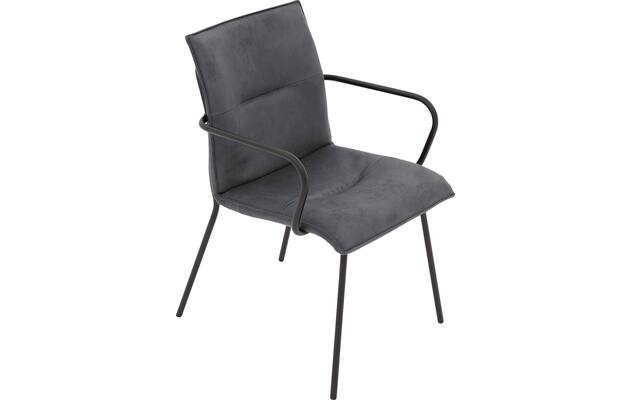 Goossens eetkamerstoel milan blauw micro leer - 8231012-04