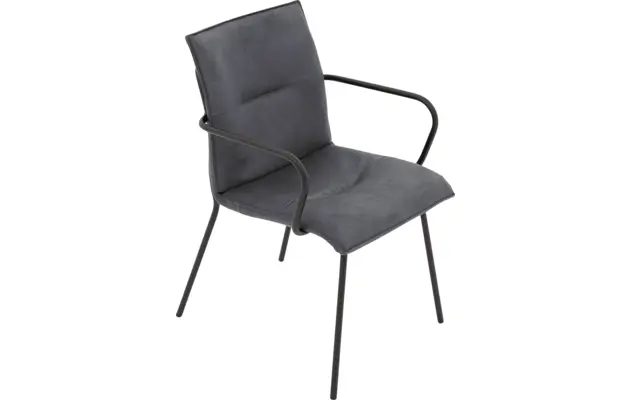 Goossens eetkamerstoel milan blauw micro leer - 8231012-04