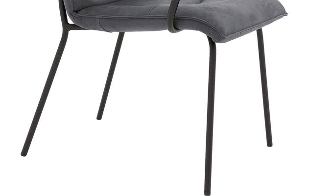 Goossens eetkamerstoel milan blauw micro leer - 8231012-05