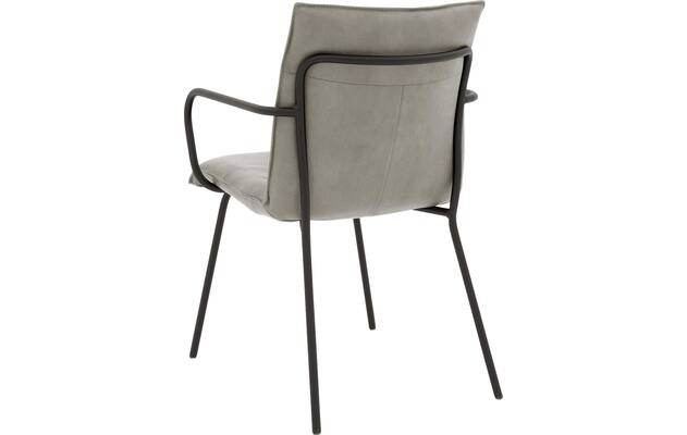Goossens eetkamerstoel milan grijs micro leer - 8231014-02