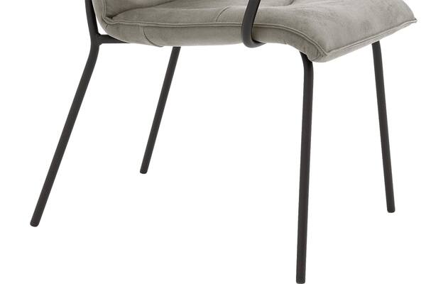 Goossens eetkamerstoel milan grijs micro leer - 8231014-05