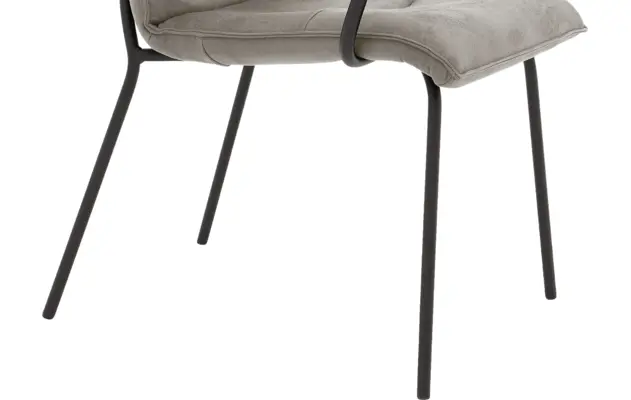 Goossens eetkamerstoel milan grijs micro leer - 8231014-05