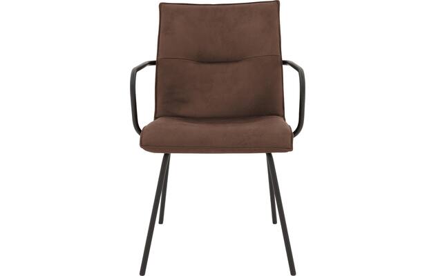 Goossens eetkamerstoel milan bruin micro leer - 8231015-03